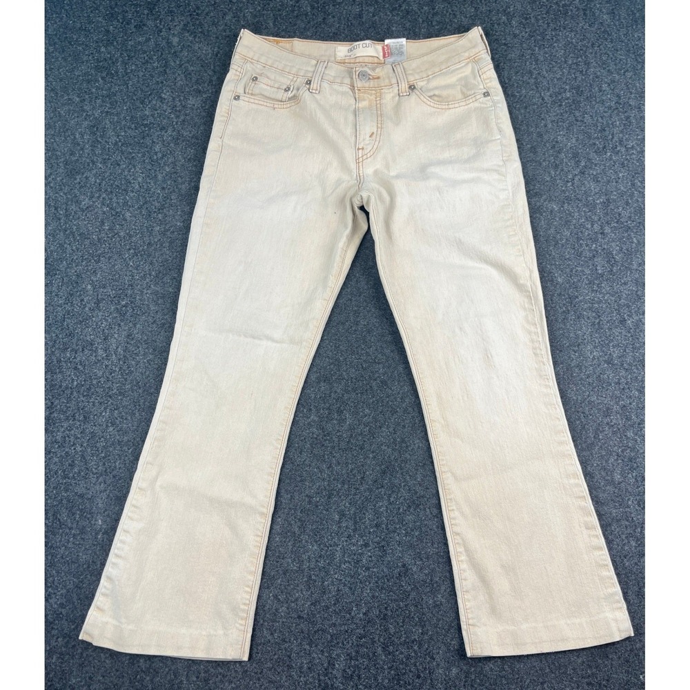 Y2K Levi's 515‎ Bootcut Jeans Womens 6M 30x31 Tan Sand Mid Rise Denim